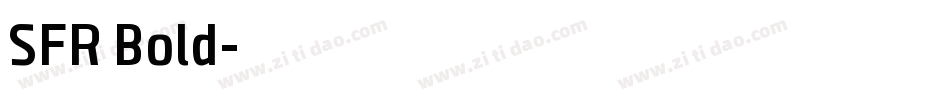 SFR Bold字体转换